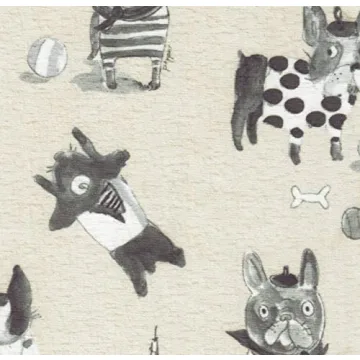 Luxury Upholstered Curved Pet Bed Stain Resistant Cream Gray