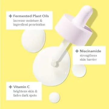 Beekman 1802 Oh Mega Milk Facial Oil - Hydrating Vitamin C & Niacinamide Serum - Repairs Skin Barrier & Reduces Dark Spots From Aging - Fragrance Free, Sensitive Skin Safe