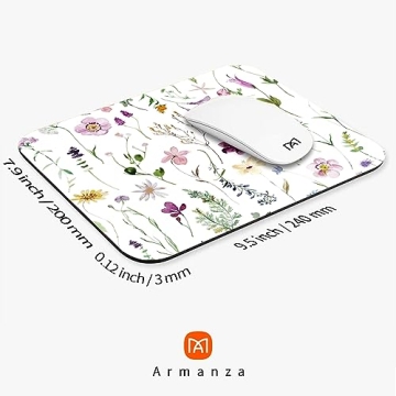 Armanza Square Mouse Pad Beautiful Floral Design