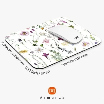 Armanza Square Mouse Pad Beautiful Floral Design