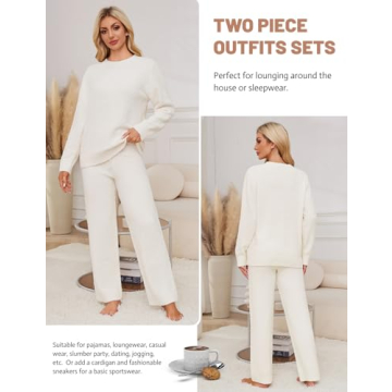 Uikue Fleece Pajama Set for Women - Cozy Knitted Sleepwear