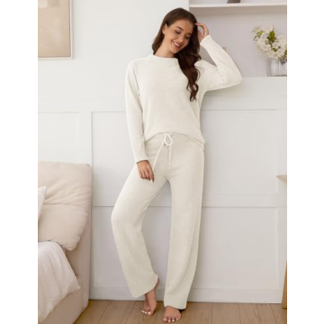 Uikue Fleece Pajama Set for Women - Cozy Knitted Sleepwear