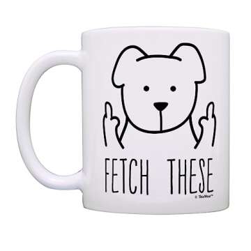 Funny Dog Fetch Mug for Dog Lovers - 11oz Ceramic Gift