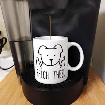 Funny Dog Fetch Mug for Dog Lovers - 11oz Ceramic Gift