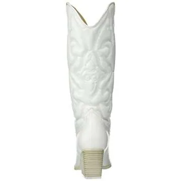 VETASTE Women's Embroidered Pointed Toe Western Medieval Retro Cowboy Boots