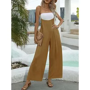 DEEP SELF Plus Sized Comfy Jumpsuits for Women - Cozy Soft Overall