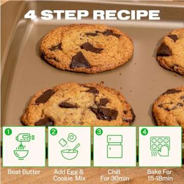 Cravings by Chrissy Teigen Chocolate Chip Cookie Mix, Vegan, Makes 12, 4-inch Chocolate Chunk Cookies 15.76 oz (Pack of 3)