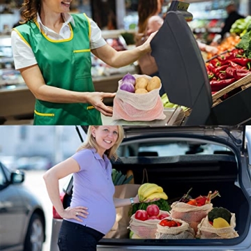 Reusable Produce Bags Organic Cotton for Eco-Friendly Shopping