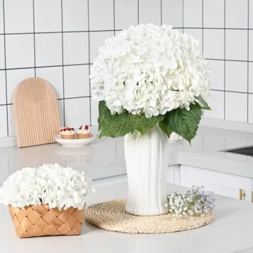 Dolicer Real Touch Hydrangea Flowers for Weddings & Decor