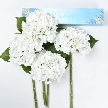 Dolicer Real Touch Hydrangea Flowers for Weddings & Decor
