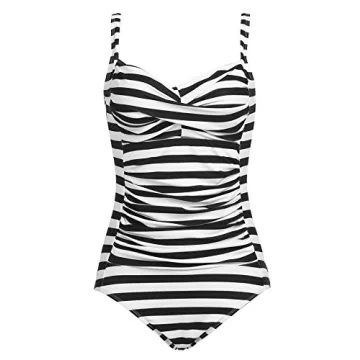 Ekouaer One Piece Swimsuit with Tummy Control for Women