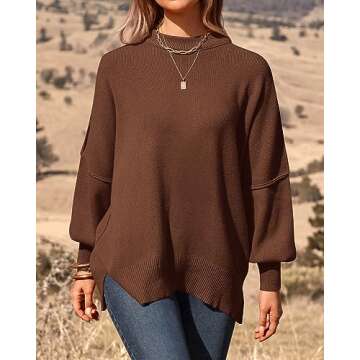 PRETTYGARDEN Spring Fashion for Women 2025 Cute Chunky Sweaters Ribbed Knit Loose Fit Pullover Tops ...