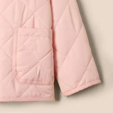 Amazon Essentials x Sofia Grainge Baby Girls' Midweight Field Jacket with Ruffle, Pink, 18 Months