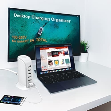 Upoy 40W 5-Port Charging Station for All Devices