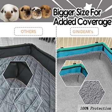 Purchase GINIDEAR Guinea Pig Cage Liner 4 Pack Washable