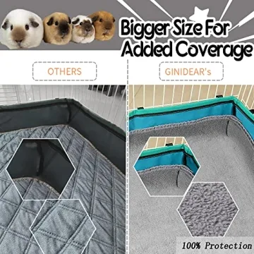 Purchase GINIDEAR Guinea Pig Cage Liner 4 Pack Washable
