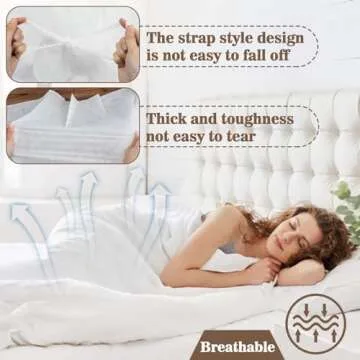 MAQIHAN Travel Bed Set - 4Pcs Disposable Bedding Set 1Bed Sheet 1Quilt Cover 2Pillowcover Breathable Bedding Sheets Portable for Camping Travel & Hotel