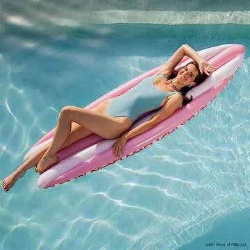 Barbie The Movie & FUNBOY Inflatable Surfboard Pool Float Medium