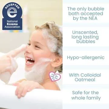 TruKid Bubble Podz Bubble Bath for Baby & Kids, NEA-Accepted for Eczema, Gentle Refreshing Colloidal Oatmeal Bath Bomb for Sensitive Skin, pH Balance 7 for Eye Sensitivity, Unscented (10 Podz)