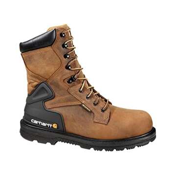 Carhartt mens Cmw8200 8 Steel Toe Work Boot industrial and construction shoes, Bison Brown, 10.5 US
