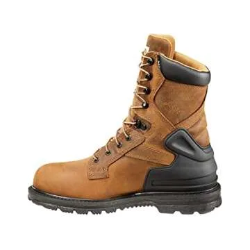Carhartt mens Cmw8200 8 Steel Toe Work Boot industrial and construction shoes, Bison Brown, 10.5 US