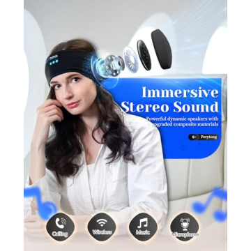 Perytong Sleep Headphones Wireless for Comfort & Sound