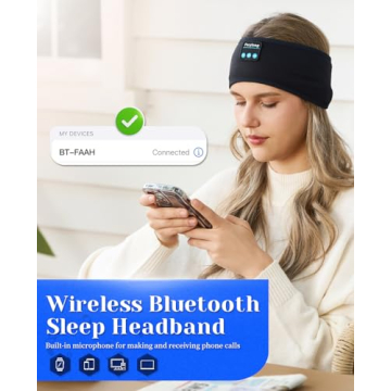 Perytong Sleep Headphones Wireless for Comfort & Sound