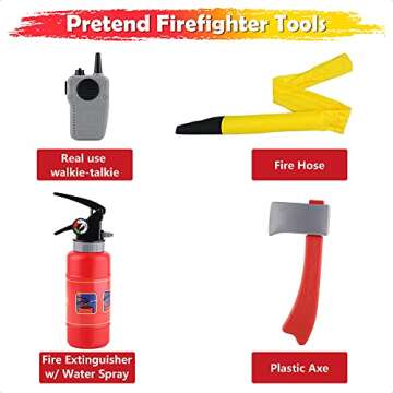 iPlay, iLearn Firefighter Costume Set for Kids