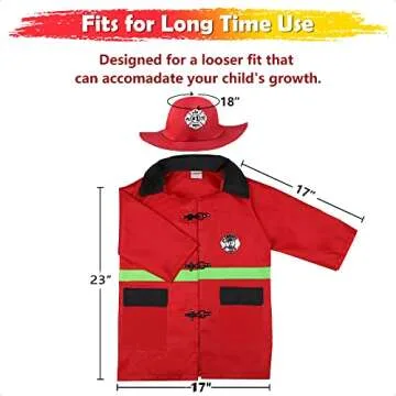 iPlay, iLearn Firefighter Costume Set for Kids