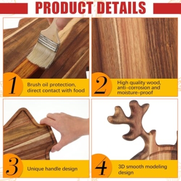 Umigy Christmas Charcuterie Boards Festive Wooden Set