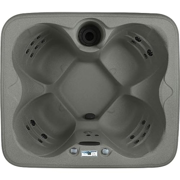 LifeSmart 4-Person Hot Tub with LED Lights and Cover