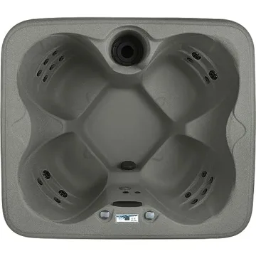 LifeSmart 4-Person Hot Tub with LED Lights and Cover