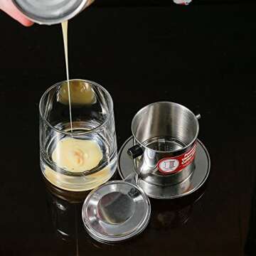 Thang Long Vietnamese Coffee Filter Phin 11 Ounce (Large), Gravity Insert, One Cup