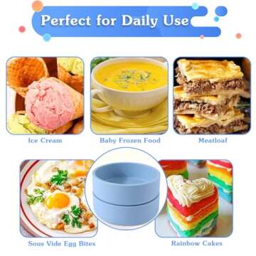 ZHYEEDAA Air Fryer Egg Mold - 3 Pcs of Silicone Convenience