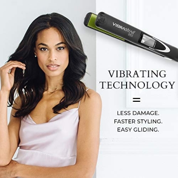 Vibrastrait Pro Ceramic Flat Iron - Fast, Frizz-Free Hair