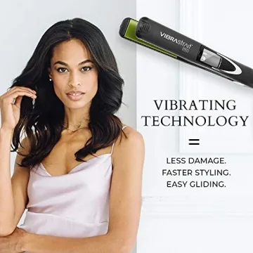 Vibrastrait Pro Ceramic Flat Iron - Fast, Frizz-Free Hair