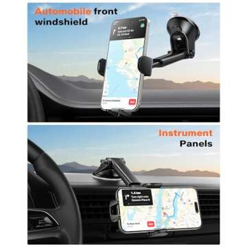 APPS2Car Car Phone Holder Mount, Dashboard/Windshield/Cell Phone Holder for Car, Compatible with iPh...