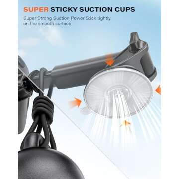 APPS2Car Car Phone Holder Mount, Dashboard/Windshield/Cell Phone Holder for Car, Compatible with iPhone, Samsung, All Phones,Black