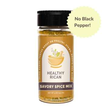 Healthy Rican Savory Herb Seasoning Mixe Non GMO No MSG Preservatives Artificial Flavors Gluten Free Diabetes Low Sodium Keto Friendly Whole 30 Approved (Savory Spice Mix)