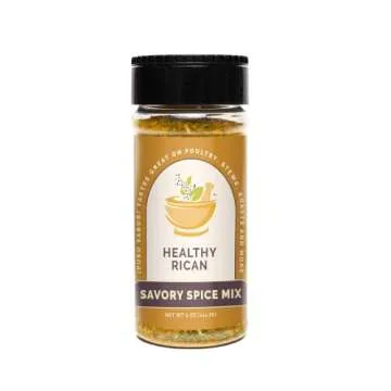 Healthy Rican Savory Herb Seasoning Mixe Non GMO No MSG Preservatives Artificial Flavors Gluten Free Diabetes Low Sodium Keto Friendly Whole 30 Approved (Savory Spice Mix)