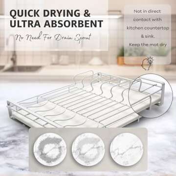 Efficient Drying Mat & Rack Bundle for Modern Kitchens