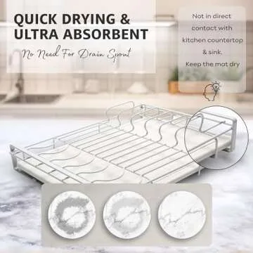 Efficient Drying Mat & Rack Bundle for Modern Kitchens