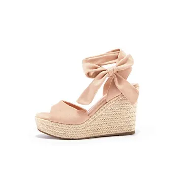 Fashare Womens Open Toe Espadrille Wedges Sandals