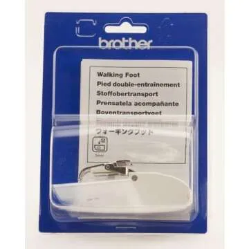Brother Walking Foot for Quilting and Sewing Multiple Layers, SA107, White