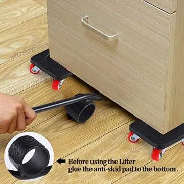 JHCHU Furniture Movers Easy and Safe Furniture Dolly for Heavy Objects ,Heavy Furniture Moving Dolly for Sofas, and Refrigerators Hand Tools(5 Piece Set).