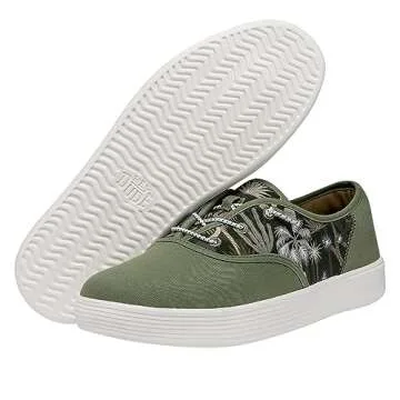 Hey Dude Conway Desert Green Size M13 | Men's Shoes | Men's Slip On Sneakers | Comfortable & Light-Weight