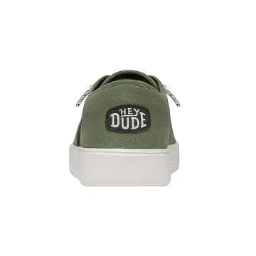Hey Dude Conway Desert Green Size M13 | Men's Shoes | Men's Slip On Sneakers | Comfortable & Light-Weight