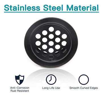 Auvotuis 6Pcs Stainless Steel Air Vents for Every Space