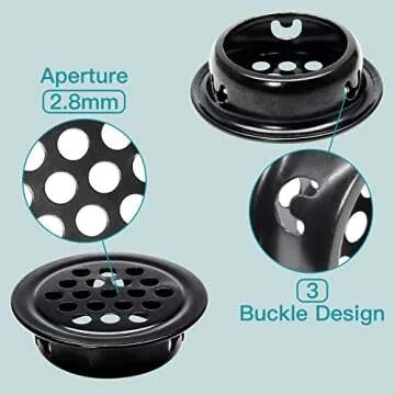 Auvotuis 6Pcs Stainless Steel Air Vents for Every Space