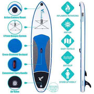 Freein Inflatable Paddle Board - 2-in-1 Kayak/SUP Fun
